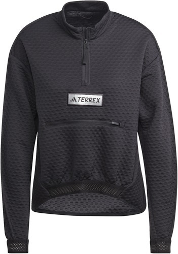 adidas Performance-Veste à demi-zip en molleton Terrex Utilitas-4