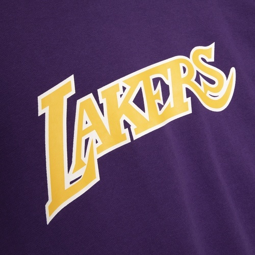 Mitchell & Ness-Sweatshirt à capuche manches courtes Los Angeles Lakers-2