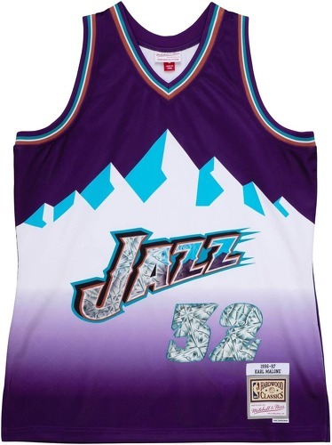 Mitchell & Ness-Maillot Utah Jazz NBA 75Th Anniversary Swingman 1996 Karl Malone-image-1