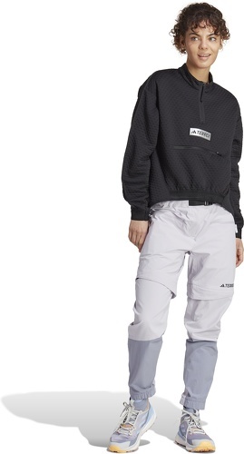 adidas Performance-Veste à demi-zip en molleton Terrex Utilitas-2