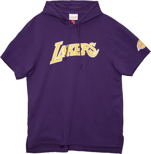 Mitchell & Ness-Sweatshirt à capuche manches courtes Los Angeles Lakers-image-1