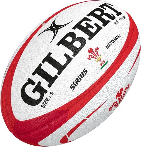 GILBERT-Ballon de Rugby Gilbert Officiel Match Sirius Equipe Pays de Galles-image-1