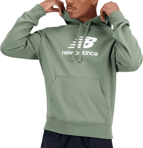 NEW BALANCE-Sweat Vert Clair Homme New Balance Essentials Stacked-2