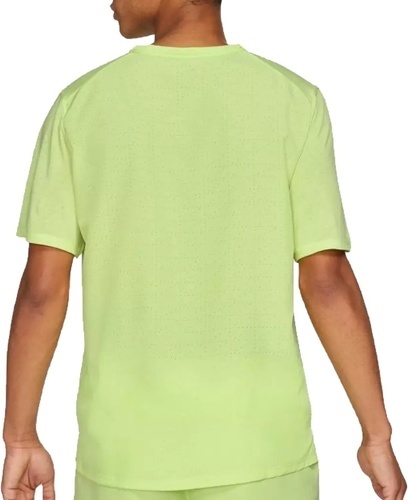 NIKE-Maillot de running Nike Run Division Miler jaune fluo / argent-2
