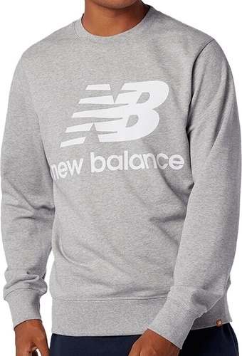 NEW BALANCE-Essentials Stacked  ogo French Terry Crewneck Sweatshirt-1