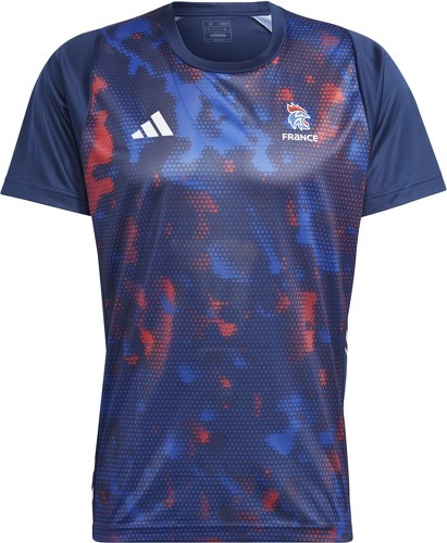 adidas Performance-T-shirt Officiel d'Entrainement de l'Équipe de France 2023/24-image-1