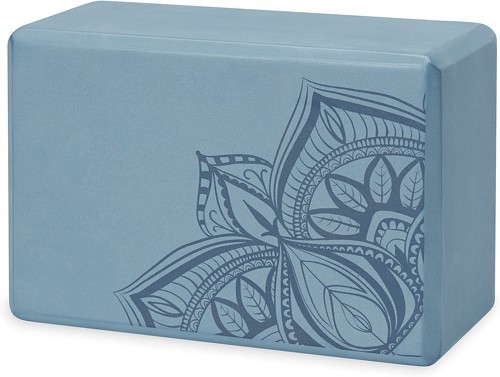 Gaiam-Bloc de yoga Blue Shadow Point-0