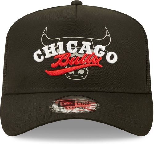 NEW ERA-New Era A Frame Trucker Cap Logo Overlay Chicago Bulls-image-1