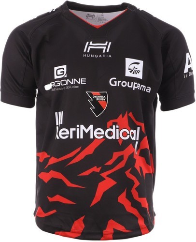HUNGARIA-Oyonnax Rugby Maillot Domicile Noir Homme Hungaria 19/20-image-1