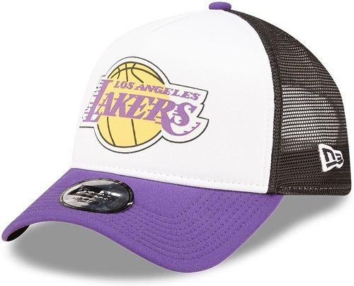 NEW ERA-Casquette NBA Los Angeles Lakers New Era Team Colour Block Trucker Blanc-image-1