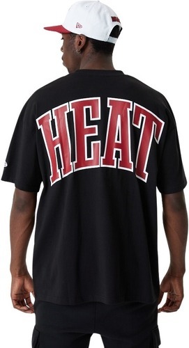 NEW ERA-T-shirt NBA Miami Heat New Era Infill Logo Oversize Noir-1