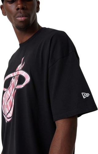 NEW ERA-T-shirt NBA Miami Heat New Era Infill Logo Oversize Noir-2