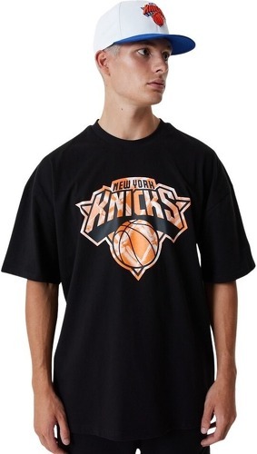 NEW ERA-T-shirt NBA New York Knicks New Era Infill Logo Oversize Noir-0