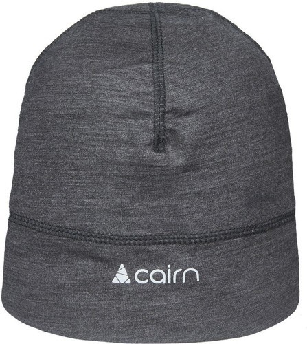 CAIRN-CAIRN Bonnet MERINO HAT - BLACK CHINE-0