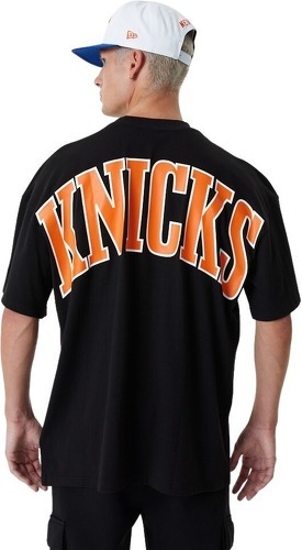 NEW ERA-T-shirt NBA New York Knicks New Era Infill Logo Oversize Noir-1