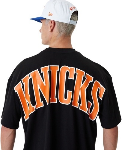 NEW ERA-T-shirt NBA New York Knicks New Era Infill Logo Oversize Noir-4