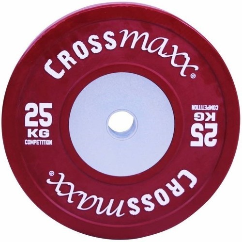 Lifemaxx-Crossmaxx Competition Bumper Plate Plaque De Poids 50 Mm 25 Kg-0