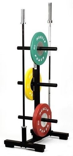 Muscle Power-Rack De Stockage Pour Bumper Plates Et Barbells-1