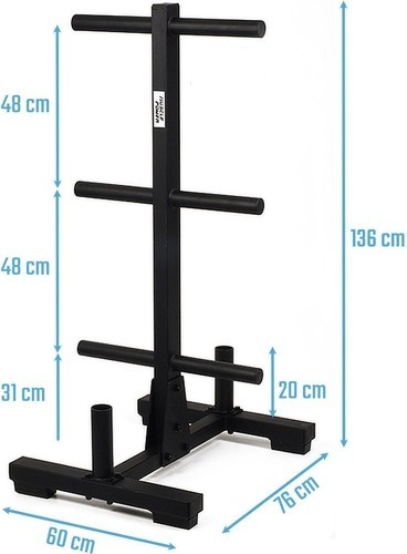 Muscle Power-Rack De Stockage Pour Bumper Plates Et Barbells-2