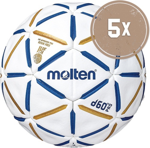 MOLTEN-5er Ballset H2D5000-BW Handball d60 Pro-image-1
