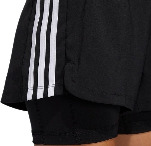 adidas Performance-Short Pacer 3-Stripes Woven Two-in-One-1