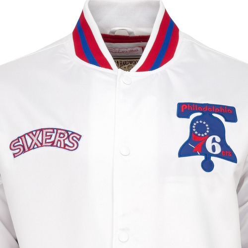 Mitchell & Ness-City Collection Lightweight Satin Veste - Philadelphia 76ers-2