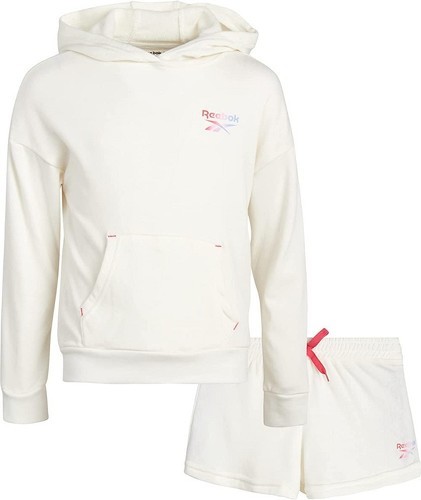 REEBOK-Ensemble ENFANT REEBOK ENSEMBLE FILLE SWEAT SHORT-0