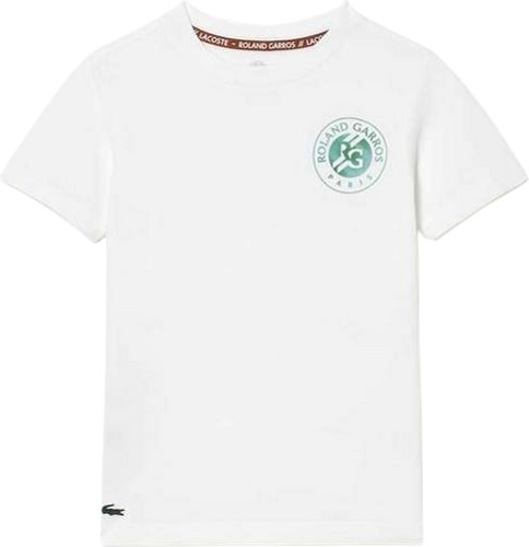 LACOSTE-T-shirt Lacoste Sport Roland Garros Junior Blanc-image-1