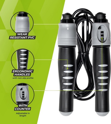VirtuFit-Corde À Sauter Réglable Avec Comptoir-3