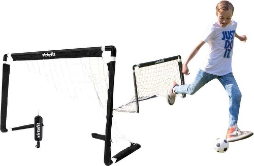 VirtuFit-Ensemble De But De Soccer Pour Avec Ballon Et Pompe 92 X 64 Cm-2