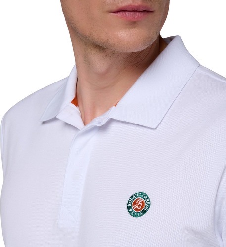 ROLAND-GARROS-Polo Basique Homme - Blanc-1