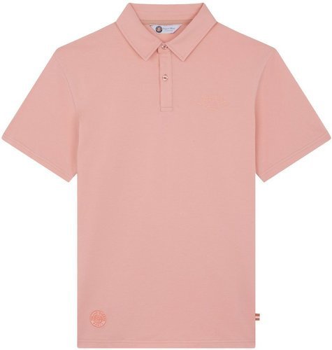 ROLAND-GARROS-Polo Homme Stripes - Rose-0