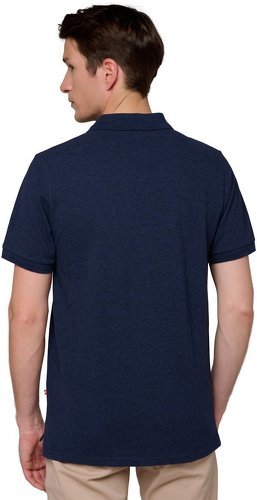 ROLAND-GARROS-Polo Piqué Homme Roland-Garros - Marine chiné-1