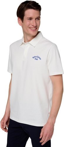 ROLAND-GARROS-Polo Stripes Homme - Ecru-1