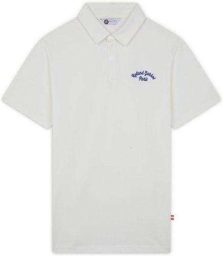 ROLAND-GARROS-Polo Stripes Homme - Ecru-0