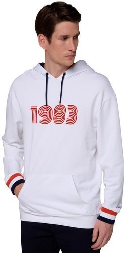 ROLAND-GARROS-Sweat à Capuche 1983 Homme - Blanc-1