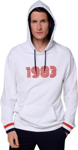 ROLAND-GARROS-Sweat à Capuche 1983 Homme - Blanc-2