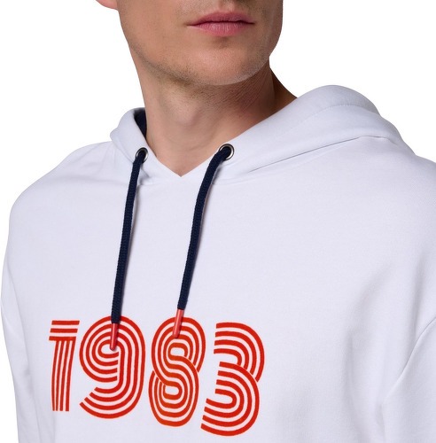 ROLAND-GARROS-Sweat à Capuche 1983 Homme - Blanc-3