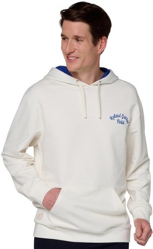 ROLAND-GARROS-Sweat capuche Stripes Homme - Ecru-1