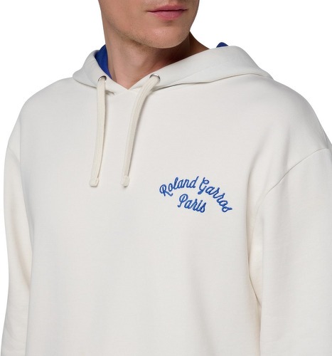ROLAND-GARROS-Sweat capuche Stripes Homme - Ecru-2