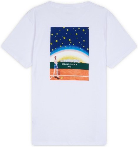 ROLAND-GARROS-T-shirt affiche officielle 2023 Roland-Garros homme - Blanc-2