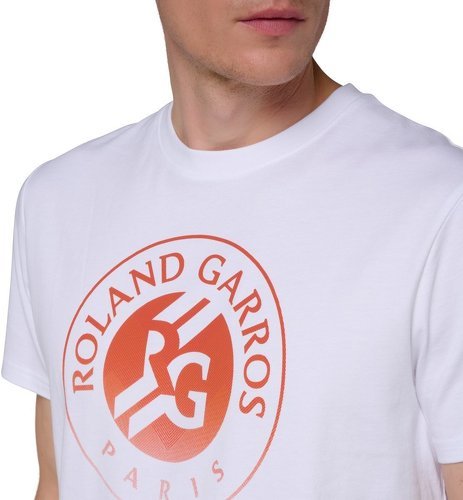 ROLAND-GARROS-T-shirt Big Logo Homme - Blanc-1