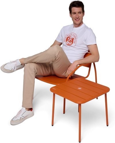 ROLAND-GARROS-T-shirt Big Logo Homme - Blanc-3