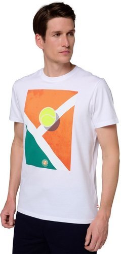 ROLAND-GARROS-T-shirt Court Roland-Garros Homme - Blanc-0