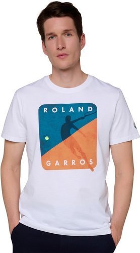ROLAND-GARROS-T-shirt Joueur Homme - Blanc-1