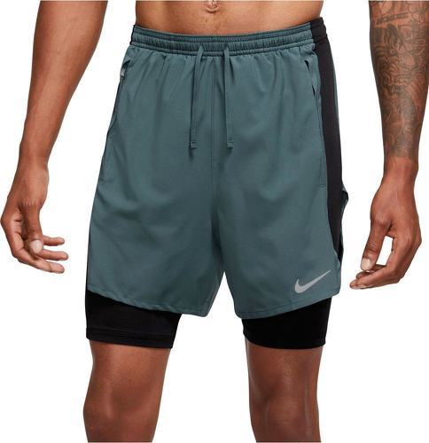 NIKE-Short de Running Vert/Noir Homme Nike Stride-0