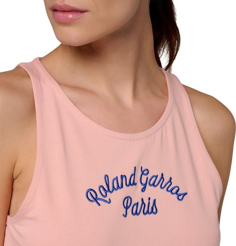 ROLAND-GARROS-Débardeur Stripes Femme - Rose-2