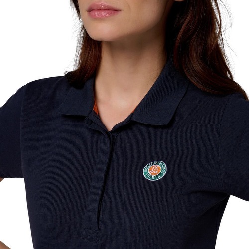 ROLAND-GARROS-Polo Basique Femme - Marine-1