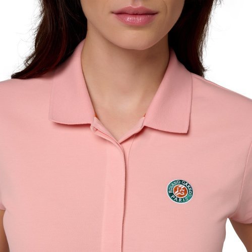 ROLAND-GARROS-Polo Basique Femme - Rose-1
