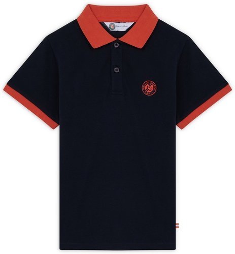 ROLAND-GARROS-Polo Piqué Heritage Garçon - Marine-0